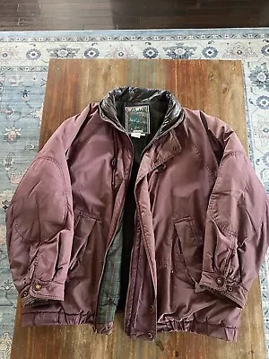 VTG Boulevard By Block Maroon Full Zip Snap Up  Hooded Coat Jacket 2XL Tall • $25