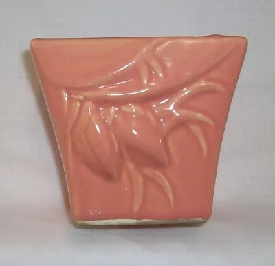 MCM McCoy USA 4  Peach Pink Lily Bud Vintage Planter Vase • $25