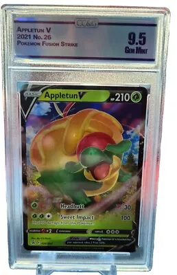 2021 Pokemon Sword & Shield - Fusion Strike Appletun V #026 CC&G 9.5 • $0.99