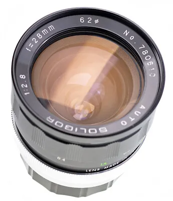 Auto Soligor 28 MM F 28 / Minolta Sr / Sn: 780610 Rare Version 62mm (939) • $135.14