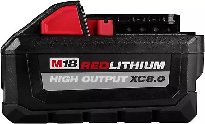 Milwaukee 48-11-1880 M18 REDLITHIUM HIGH OUTPUT 18v 8.0 Ah Lithium-Ion Battery • $75.99