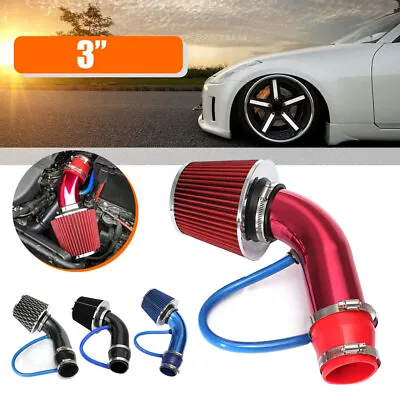 Car Accessories Cold Air Intake Filter Pipe Induction Power Flow Hose System Kit • $72.92