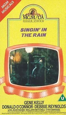 Singin' In The Rain VHS  MGM Musicals (1987) Gene Kelly Donald O'Connor • £2.99