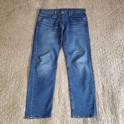 LEVIS 502 Jeans Mens Size 36x32 Blue Premium Straight Leg Fit Big E • $20