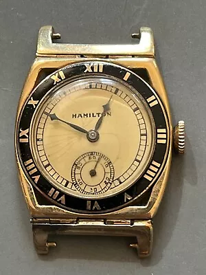 Hamilton 14kt Solid Yellow Gold  Piping Rock  Model 1st Series Mans 1920's Watch • $700