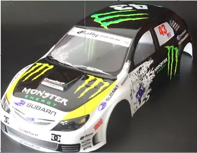 RC Car Body Shell Subaru WRC WRX  Monster 1/10 Cars - Fast Delivery From UK • £21.99