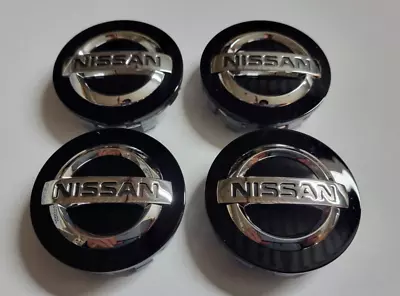 4 New Factory Original BLACK 2 1/8  Nissan Center Cap    40342-4AF2A • $39.95