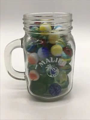 Jar Of Mixed Glass Marbles • £9.99