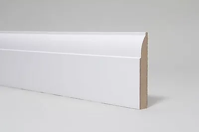 Skirting Board  White Primed MDF  Ovolo  119 X 18 X 4400mm • £5.99