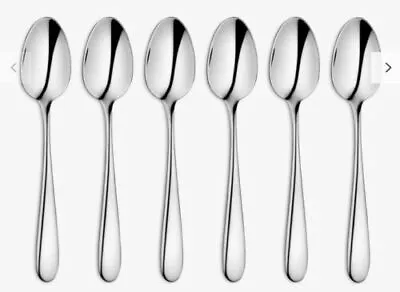 6pc Tea Spoon Cutlery Stainless Steel Teaspoons Tea Spoons  Colour Silver • £2.99