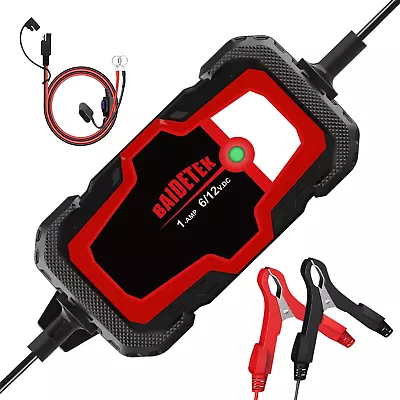 1A Car Battery Charger 6V And 12V Fully Automatic Trickle Charger Smart Batter • $29.99