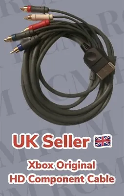 Original Xbox Component Cable Fully Shielded/Hi Def Pack Lead 1080i 720p 480p • £20