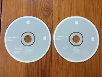 2002 Macintosh Power Mac G4 Mac OS X Jaguar 10.2.1 Software Install CDs Discs • $59.99