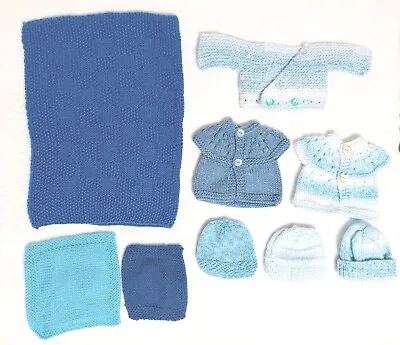 Premature/Tiny/Early Baby Boy  Knitted Clothes Bundle 3LBS-5LBS - NEW • £15