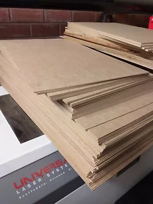 £30.55 • Buy MDF Sheets A5, A4, A3 And More In 2mm, 3mm And 4mm Thick - Crafts Modelling DIY