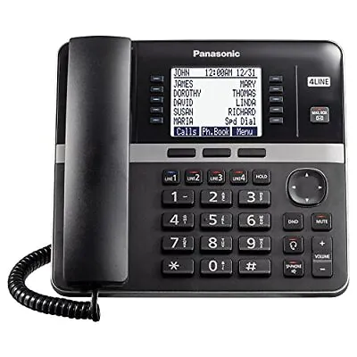 Panasonic Office Phone System Corded Base Station 4-Lines Expandable KX-TGW420B • $66.79