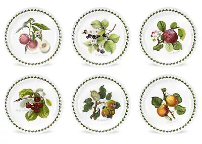 Portmeirion Pomona Dinner Plates | Set Of 6-Assorted Fruit Motifs • $82.99