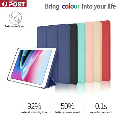 For IPad 5 6 7 8 9th Gen Air 1 2 4 5 Mini 6 5 Case Shockproof Silicon Flip Cover • $13.90