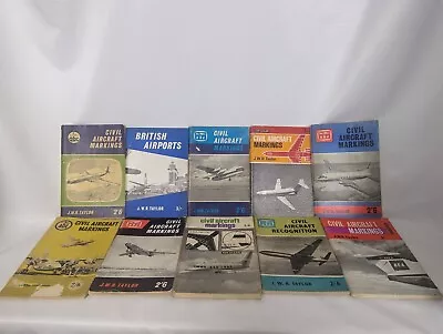 Joblot Ian Allen ABC Civil Aircraft Markings Books Bundle Vintage 50s 60s • £25
