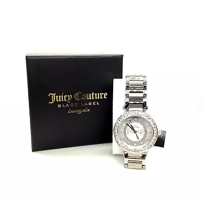 £59.93 • Buy Juicy Couture Ladies Pedigree Silver Diamante, Holographic Logo Analogue Watch