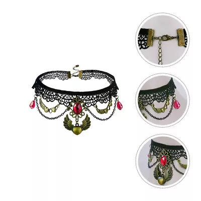 Vampire Accessories For Girls Costume Necklace Halloween • £5.98