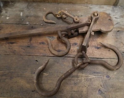 £70 • Buy Hanging Wool Or Butchers  Weighing Scale Steelyard With Sliding Balance