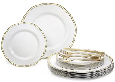 $8.90 • Buy  OCCASIONS  ROCHELLE Bulk Wedding Party Disposable Plastic Plates & Silverware 