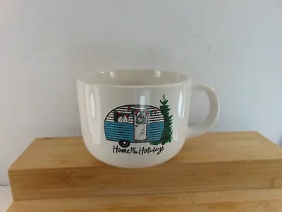 Vintage Trailer Retro Camper RV Shasta HOME FOR THE HOLIDAYS Coffee Cup Mug • $9.50