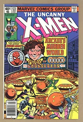 X-Men 123 FN Spider-Man X-over Claremont Byrne Uncanny 1979 Marvel Comics S225 • $20