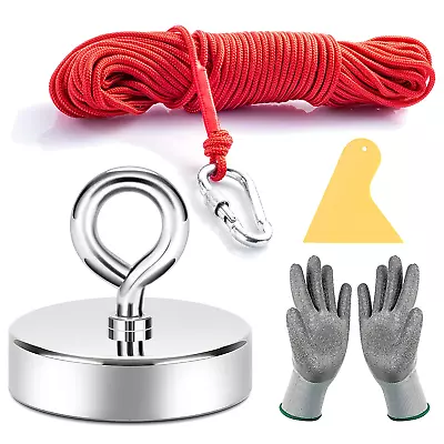 £25.39 • Buy Neosmuk Fishing Magnet 500 Lb Giant Rare Earth Magnet With Rope Large And Big 25