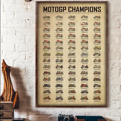 MotoGP Motor GP Champions Knowledge Poster • $22.95