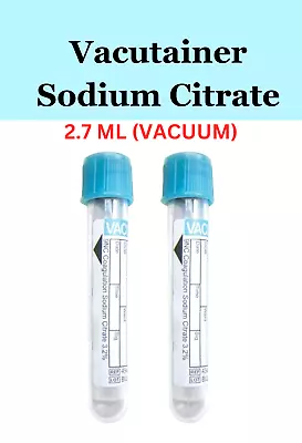 Vacutainer Blood Collection Tube Sodium Citrate 3.2% (2.7ml) Vacuum Long Expiry • $199.90
