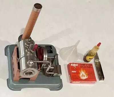 Vtg Jensen Style #60 Dry Fuel Steam Engine-Instructions-Accessories COMPLETE SET • $175