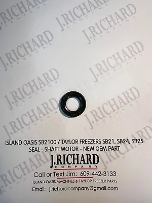 Island Oasis Sb2100 & Taylor Magnablend Sb21/sb24/sb25 - Motor Shaft Seal - New • $29.24