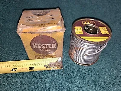 Rare Vintage Kester 44 Resin Core Solder #66 Diameter .093  In Original Box • $19.99