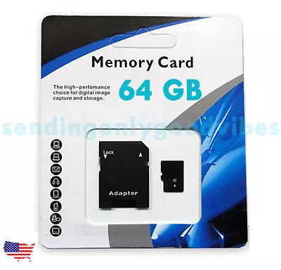 64GB Universal Micro SDXC TF Flash Memory Card Class 10 A+ USA • $7.99