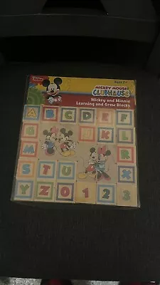 Disney Mickey Mouse Clubhouse Mickey And Minnie Learn And Grow Blocks - Sealed • $13.99