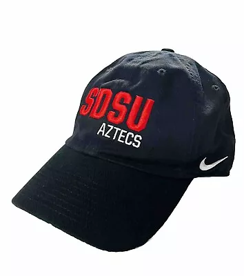 SDSU San Diego State Aztecs Nike Black Hat Basketball Strapback New ⭐️ • $24