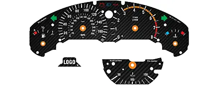 For BMW M3 E36 280km/h CARBON Speedometer Dials From MPH To Km/h Cluster Gauges • $50