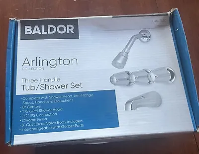 Tub/shower Faucet Set. 3 Handle Baldor Arlington Series • $49