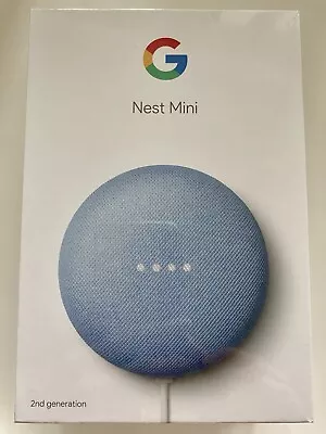 Google Nest Mini (2nd Generation) Smart Speaker - Sky Blue • $54.99