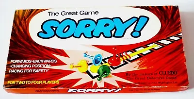 VINTAGE SORRY BOARD GAME By WADDINGTONS 1969 • £23.99