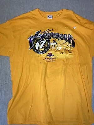 $19.99 • Buy Matt Kenseth 17 Crown Royal NASCAR Racing Shirt Yellow Chase Sprint Cup Men 3XL
