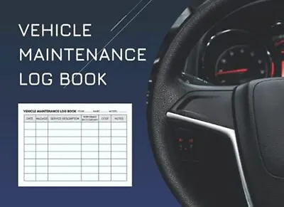 Vehicle Maintenance Log Book Repair And Service Log Book For Cars RV Jeep Tru... • £5.97