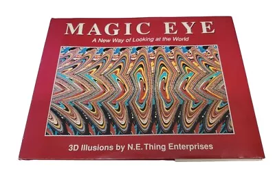 Vintage 1993 Magic Eye Book 3D Optical Illusion Hidden Art Brain Trick Hardcover • $11.99