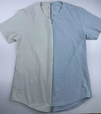 Bundle BYLT Drop Cut Lux V-Neck Short Sleeve T-Shirt Mens Size L Blue/Mint Green • $34.99