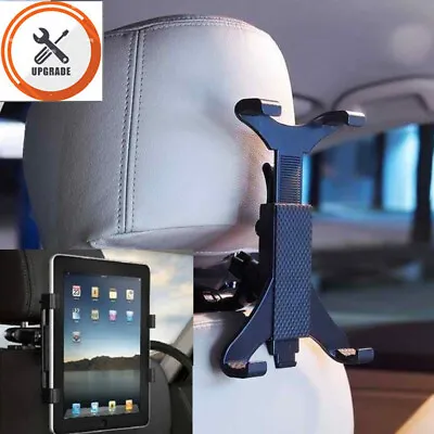 Car Back Seat Headrest Mount Tablet Holder Universal For IPad IPhone Phones GPS • £6.95