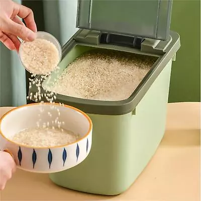 Flour Bin Organization Rice Grain Bucket Cereal Rice Food Storage Container • $21.61