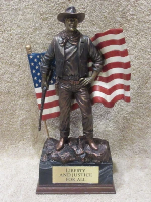 $79.95 • Buy Bradford Exchange John Wayne USA Talking Statue -Liberty And Justice For All NEW