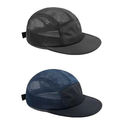 Work Cap 5 Panel Baseball Hats Breathable Mesh Caps Summer Quick Drying Cap • $13.61